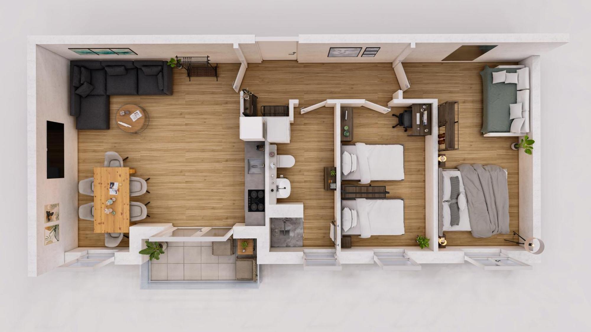 Tomsflat Braunschweig - 3 Rooms, Kitchen, Workspace, Highspeed Wifi, Washer & Dryer, Balcony Zewnętrze zdjęcie